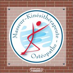 Plaque insigne Masseur-Kinésithérapeute et Ostéopathe (CNOMK)