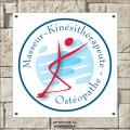 Plaque insigne Masseur-Kinésithérapeute et Ostéopathe (CNOMK)